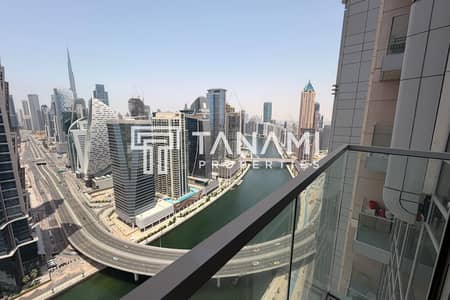 1 Bedroom Apartment for Rent in Business Bay, Dubai - High floor | Canal & Burj Views | Vacant 1 Bedroom Apartment for Rent in Business Bay, Dubai - High floor | Canal & Burj Views | Vacant
