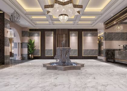 阿尔马扎尔街区， 夏尔迦 4 卧室单位待售 - GF-Lobby v 02. jpg