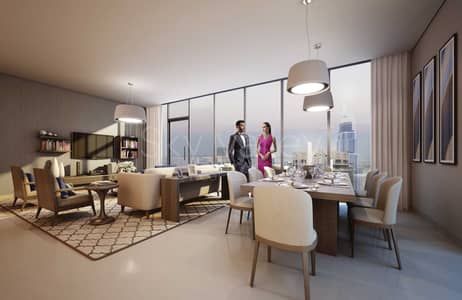 2 Cпальни Апартамент Продажа в Дубай Даунтаун, Дубай - DINING LIVING AREA (2). jpg 2 Cпальни Апартамент Продажа в Дубай Даунтаун, Дубай - DINING LIVING AREA (2). jpg