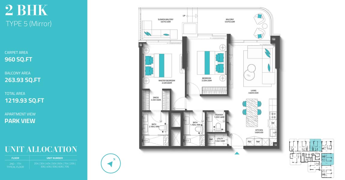 7 Reef 997-2 bedroom-unit no 406 floor plan. png