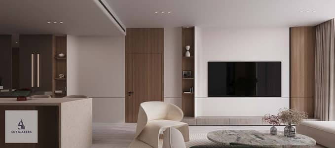 2 Schlafzimmer Wohnung zum zum Verkauf in Al Jaddaf, Dubai - living2. png