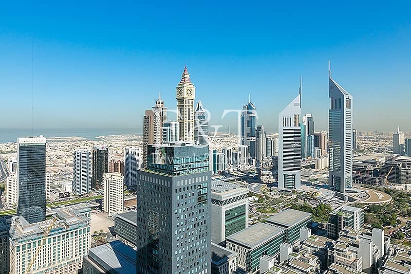 DIFC and Sea views | High Floor | Tenanted