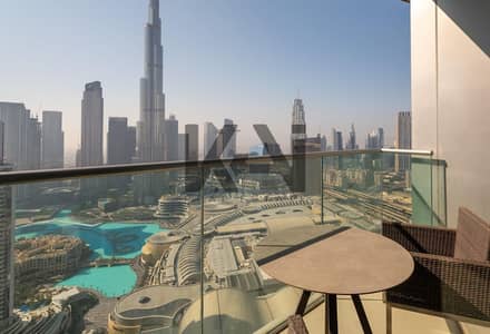 3 Bedroom Flat for Rent in Downtown Dubai, Dubai - High Floor | 3BR + Maid | Prime Downtown