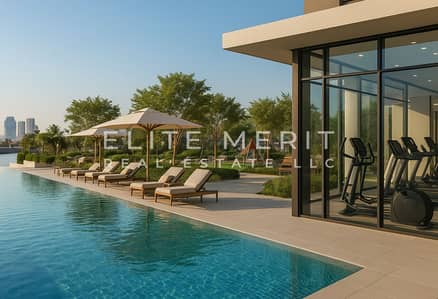 1 Bedroom Apartment for Sale in Dubai Design District (D3), Dubai - pool area. jpg