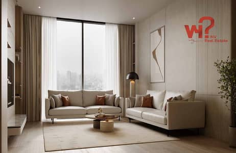 فلیٹ 1 غرفة نوم للبيع في قرية جميرا الدائرية، دبي - Binghatti_living room. jpg
