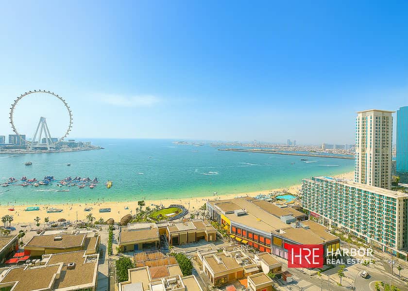 Beachfront Living | Ain Dubai Skyline View |Vacant Beachfront Living | Ain Dubai Skyline View |Vacant