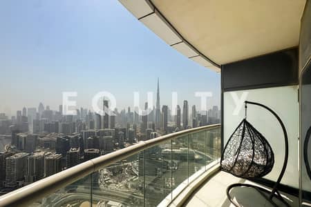 3 Bedroom Apartment for Rent in Business Bay, Dubai - Burj and Canal Views | High Floor | Vacant