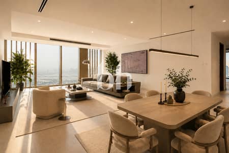 3 Bedroom Apartment for Rent in Sheikh Zayed Road, Dubai - 3 Bedroom Staged Livingroom 01