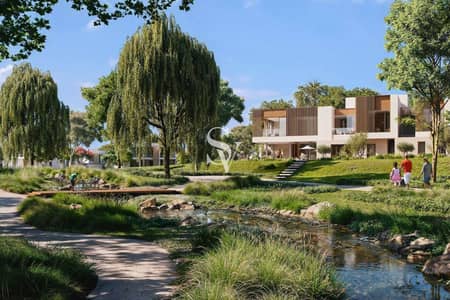 5 Bedroom Villa for Sale in The Acres, Dubai - On the Pool & park | Corner Unit |Huge Plot