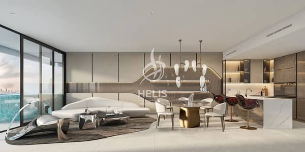 2 Camere Appartamento in Vendita a Dubai Sports City, Dubai - HH2_Living-Room_01-scaled. webp