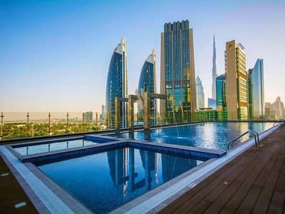 1 Camera Appartamento in affitto a Sheikh Zayed Road, Dubai - swiming pull. jpeg 1 Camera Appartamento in affitto a Sheikh Zayed Road, Dubai - swiming pull. jpeg