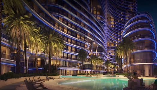 فلیٹ 1 غرفة نوم للبيع في الخليج التجاري، دبي - Binghatti-Aquarise-by-Binghatti-Exterior-5. jpg
