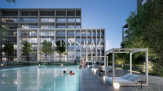2 Bedroom Flat for Sale in Aljada, Sharjah - 230425-pool-view-B-(1). jpg 2 Bedroom Flat for Sale in Aljada, Sharjah - 230425-pool-view-B-(1). jpg