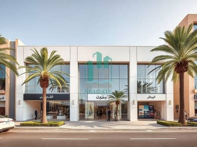 Showroom para en Alquiler en Emirates Industrial City, Sharjah - Photorealistic_exterior_view_photo_of_a_modern_luxury_showroom_building_located_in_Al_Sajaa_Sharjah_UAE. _Wide_angle_street_level_shot_showing_the_front_facade_large_glass_storefront_windows_clean_contemporary_archite. jpeg