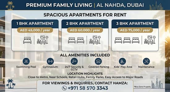 1 habitación Apartamento para en Alquiler en Al Nahda (Dubai), Dubai - 1000438775. png