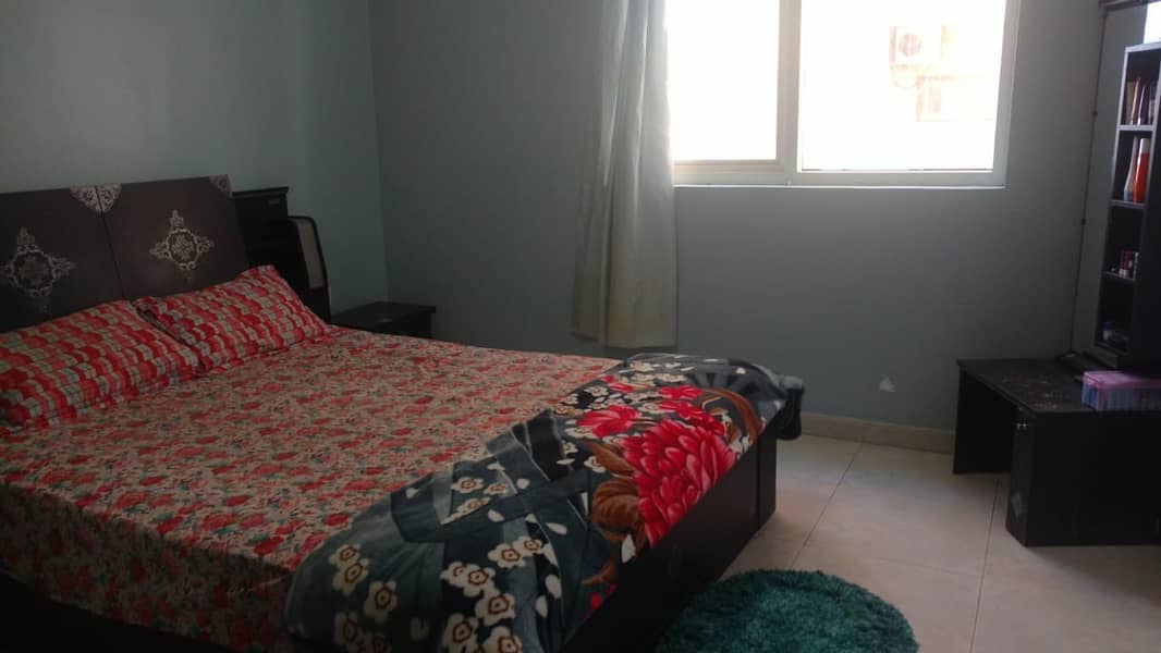 Furnished two bedroom apartment for rent in Emirates city monthly basis 2500 per month