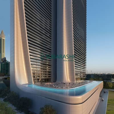 萨阿比尔， 迪拜 2 卧室单位待售 - podium-pool-corner. jpg