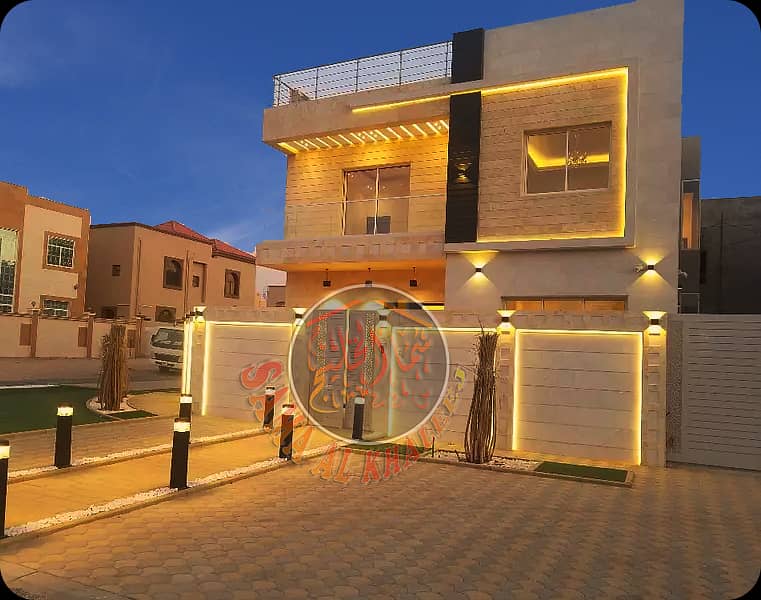 New stunning villa for sale in Ajman- great facade -FREE HOLD