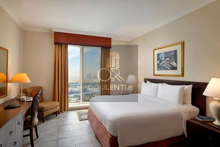2 Bedroom Hotel Apartment for Rent in Deira, Dubai - 2BR - Master Bedroom. jpg 2 Bedroom Hotel Apartment for Rent in Deira, Dubai - 2BR - Master Bedroom. jpg