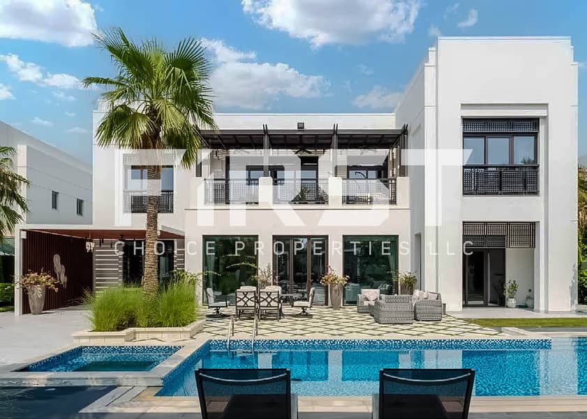 7 Elite waterfront villa with panoramic views, outdoor lounge space, and private garden in Wadeem Hudayriyat East. jpg