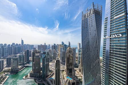 1 Bedroom Apartment for Rent in Dubai Marina, Dubai - Full Marina View | High Floor | Fully Furnished 1 Bedroom Apartment for Rent in Dubai Marina, Dubai - Full Marina View | High Floor | Fully Furnished