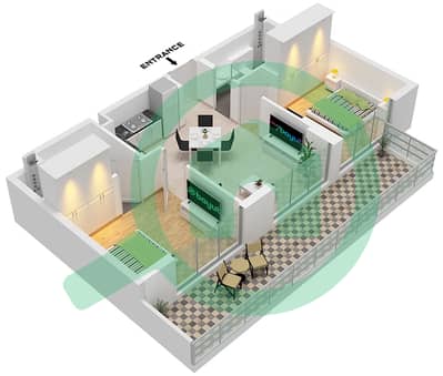 ELO - 2 Bedroom Apartment Type A3 FLOOR 2,4,5,6,8,9,12 Floor plan