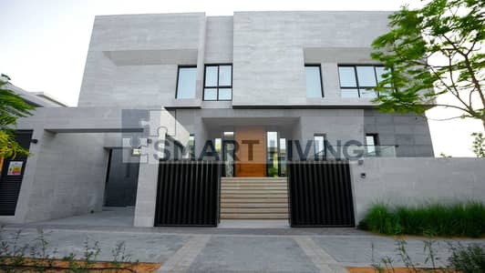 8 Schlafzimmer Villa zum zur Miete in Dubai Hills Estate, Dubai - Dubai Hills Villa Frontansicht. jpg