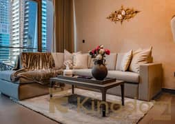 شقة مفروشة بغرفة نوم واحدة | MBL Royal JLT | إطلالات على المارينا والمدينة