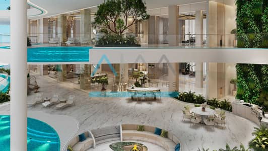 5 Camere Penthouse in Vendita a Al Wasl, Dubai - Couture 4 Bedroom l Living & Dining l Balcony l 02. jpg