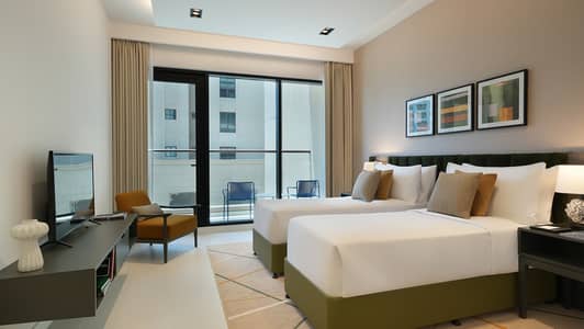 1 Bedroom Flat for Rent in Bur Dubai, Dubai - CMTP_Luxury_Two_Bedroom_2nd_Bedroom_01. jpg