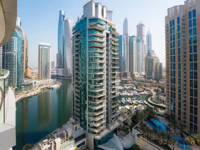2 Bedroom Apartment for Rent in Dubai Marina, Dubai - Rare Two Bed Plus Study | Marina Facing