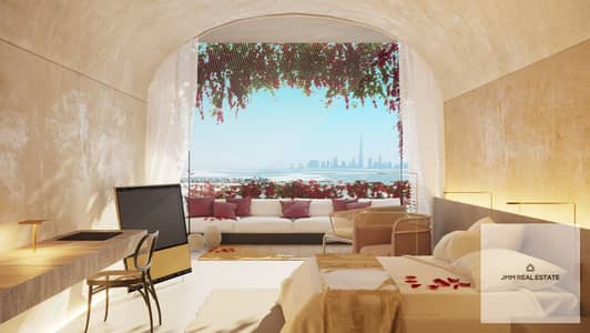 Hotel Apartment for Sale in The World Islands, Dubai - NUqeG8p6-Marbella-white-cave-room-with-skyline-June-30th-2021-1200x675. jpg