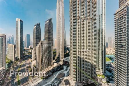 3 Bedroom Apartment for Rent in Downtown Dubai, Dubai - High Floor | Burj View | Flexible