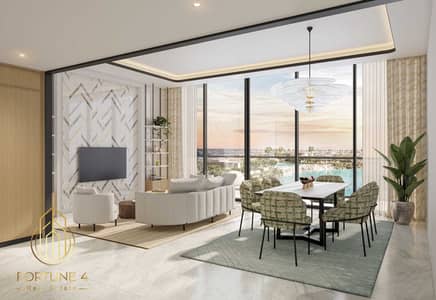 1 Slaapkamer Appartement te Koop in Dubai South, Dubai - AZIZI VENICE LIVING AND DINING VIEW. jpg