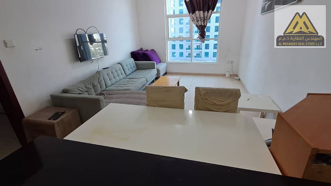 1BR apartment City Tower 2 baths balcony open view 30K unfurnished 32K furnished free parking up to 4 payments prime location ready to move in - View 4
