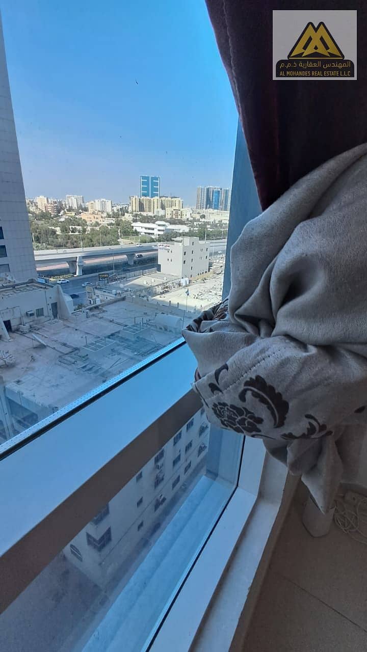 1BR apartment City Tower 2 baths balcony open view 30K unfurnished 32K furnished free parking up to 4 payments prime location ready to move in - More