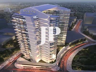 2 Cпальни Апартаменты Продажа в Джебель Али, Дубай - DEYAAR TOWER_Aerial Rear Side View_Night-LOGO. jpg