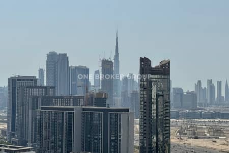 1 Bedroom Flat for Rent in Sobha Hartland, Dubai - Fully Furnished | Burj Khalifa View | Cosy Living