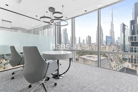 Office for Rent in DIFC, Dubai - Grade A - Burj Khalifa View - Luxury Fitout