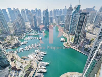 3 Bedroom Apartment for Rent in Dubai Marina, Dubai - Fully Furnished | Full Marina View | Large Layout