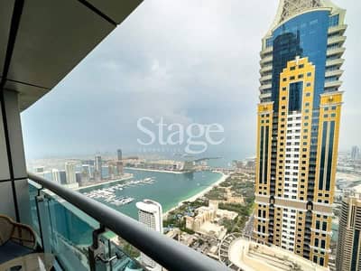 1 Bedroom Flat for Rent in Dubai Marina, Dubai - Sea View | High Floor | Live in the Clouds | Furnished