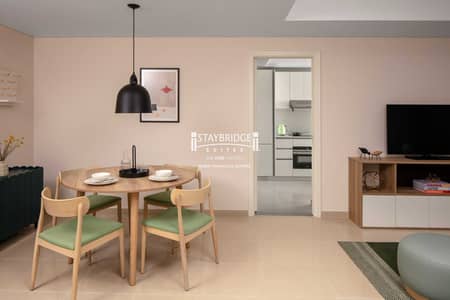 3 habitaciones Apartamento para en Alquiler en Sheikh Zayed Road, Dubai - 1BR Dining+Kitchen+Lounge. jpg