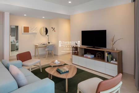 1 habitación Apartamento para en Alquiler en Sheikh Zayed Road, Dubai - 2BR Lounge + Desk - 03 Series. jpg