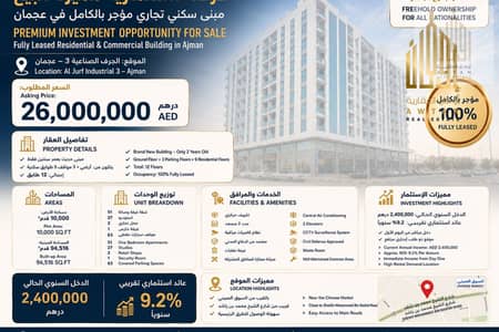 10+ Camere Building in Vendita a Al Jurf, Ajman - Edificio a Al Jurf,Al Jurf Industrial Area,Al Jurf Industrial 3, 10 camere da letto, 26000000 AED - 15711445 10+ Camere Building in Vendita a Al Jurf, Ajman - Edificio a Al Jurf,Al Jurf Industrial Area,Al Jurf Industrial 3, 10 camere da letto, 26000000 AED - 15711445