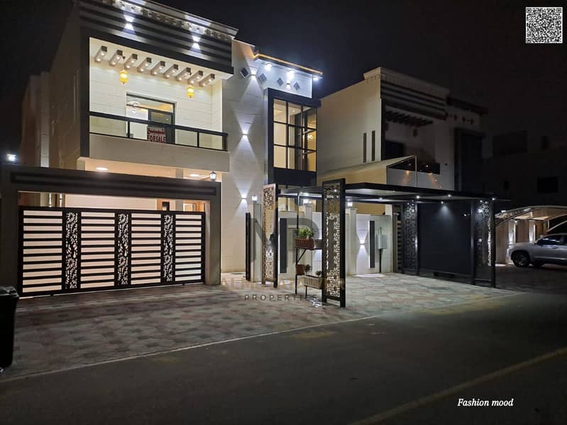 Villa for sale | ajman| al bahia area | 5 master rooms, majlis, hall, maid room| freehold | the price included water, electricity, and central A\C. - View 3