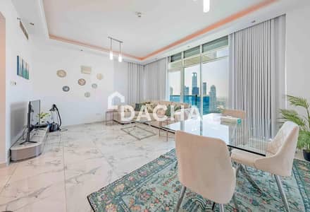 2 Bedroom Apartment for Rent in Dubai Marina, Dubai - Fully Furnished | Maid's Room | Vacant