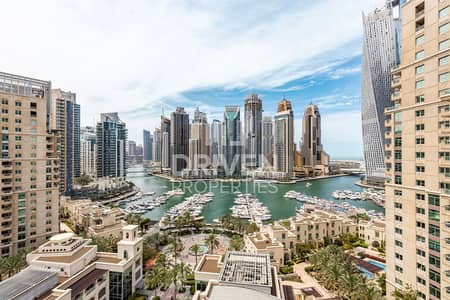 2 Bedroom Apartment for Rent in Dubai Marina, Dubai - Spacious with Study Room | Full Marina View 2 Bedroom Apartment for Rent in Dubai Marina, Dubai - Spacious with Study Room | Full Marina View