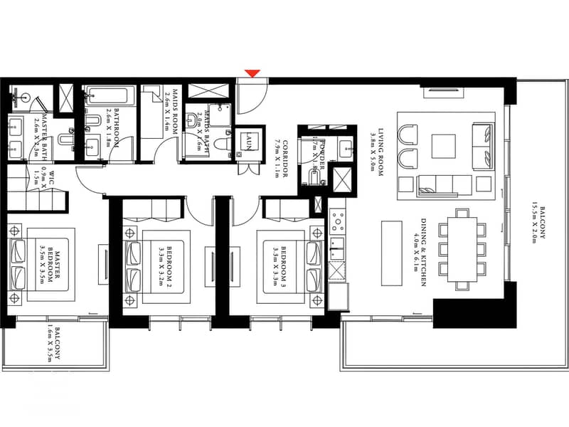 26 406 Beach Isle floor plan. png