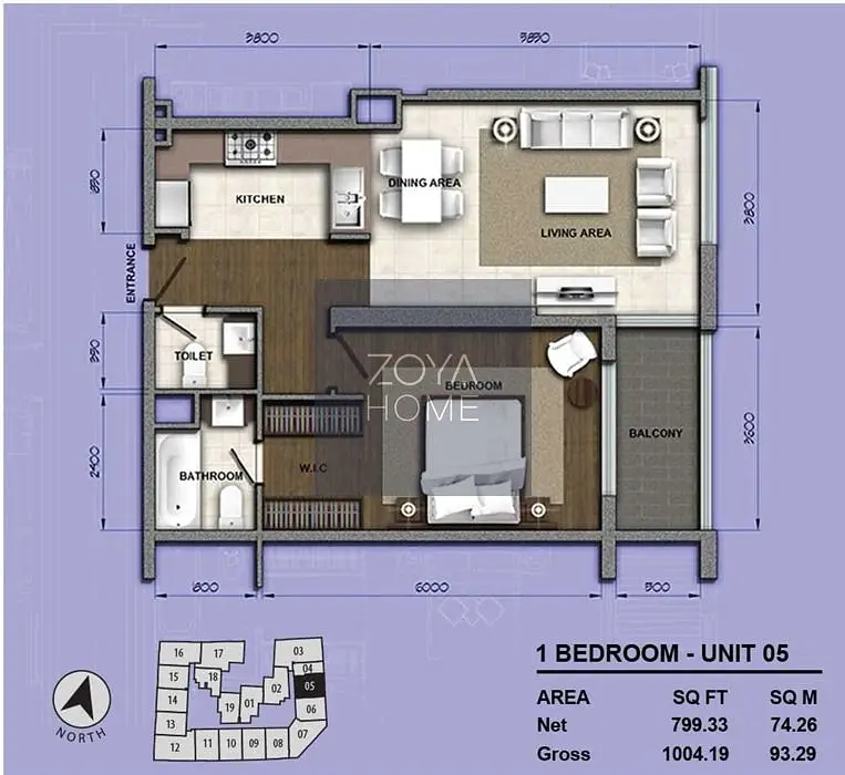 Modern 1 BR Apartment with Open Views in Arjan