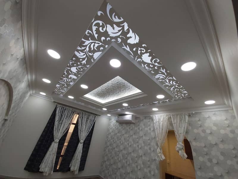 Very beautifully decorated studios with wooden floors available in khalifa city B near karam al sham